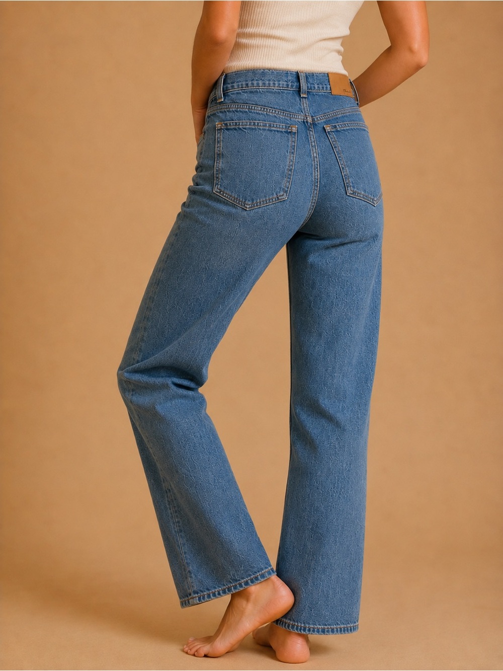 Madewell ’90s Modern Straight High Waist Medium Blue Wash Denim Jeans 25 NWT - Picture 3 of 11